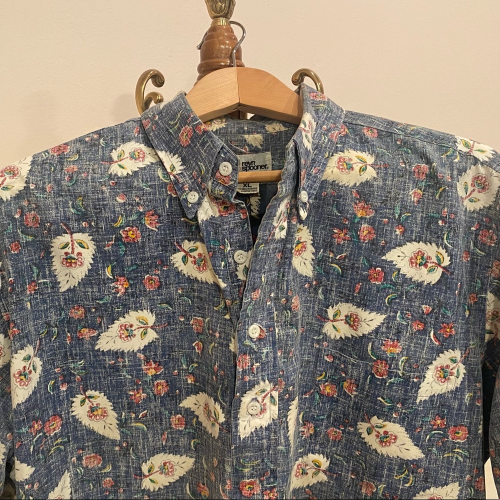 MENS XL REYN SPOONER HAWAIIAN ALOHA SHIRT